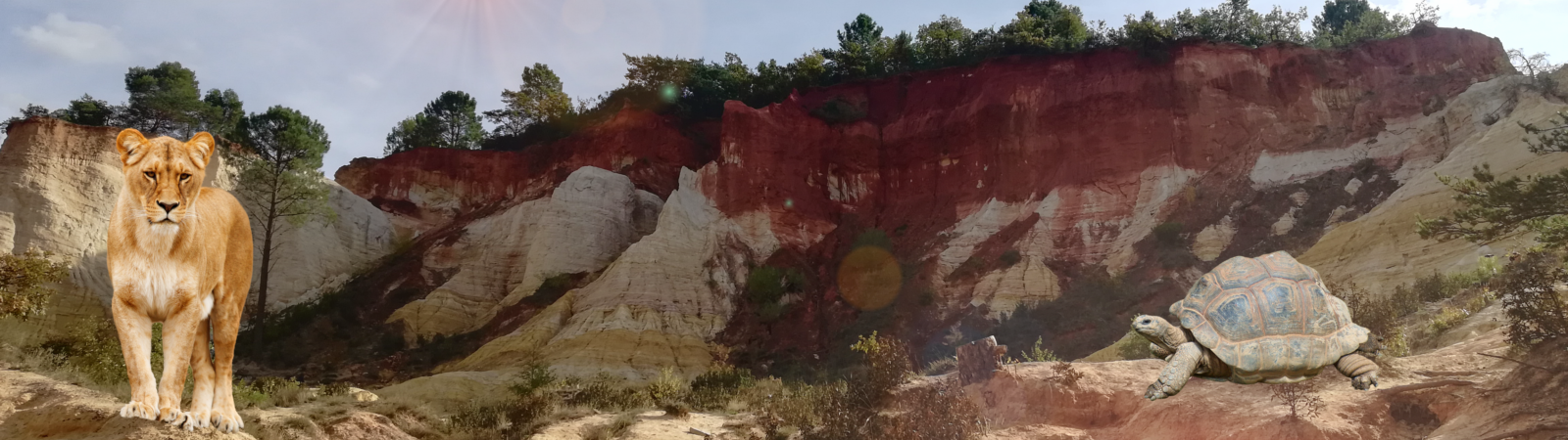 colorado provencal avec animaux et filtres